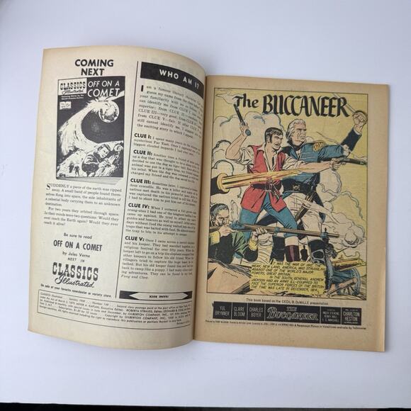Vintage Classics Illustrated #148 The Buccaneer 1959 Comic Book #1 1950s‎ T63 - Picture 3 of 5